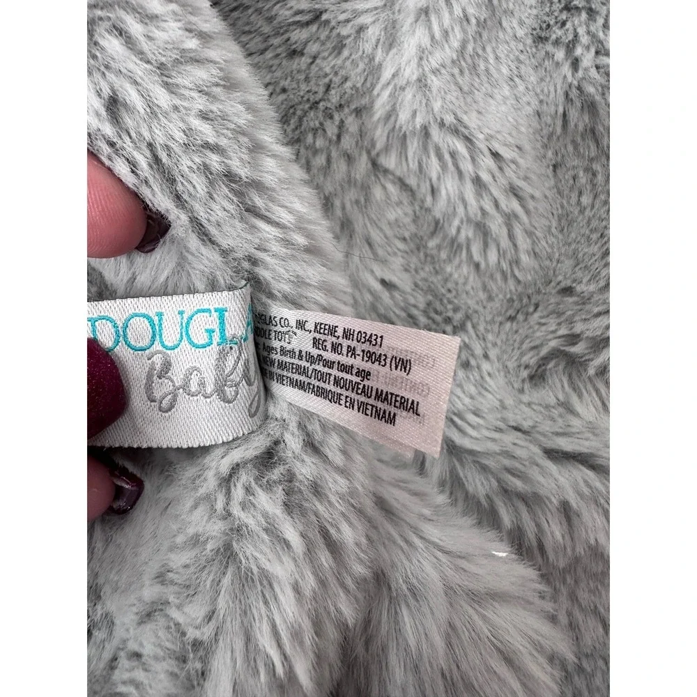 Douglas Baby Sshlumpie Gray Elephant Security Cuddle Blanket Plush Lovey 18